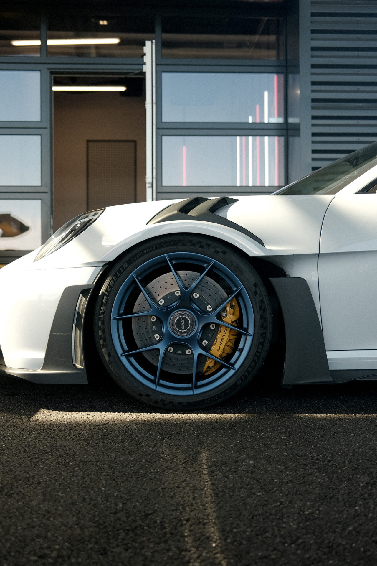 Porsche white and blue gt3rs